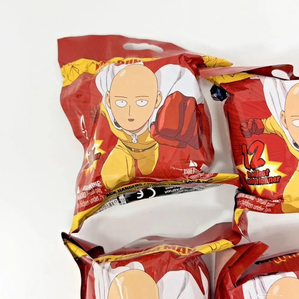 One Punch Man Backpack Hangers Blind Bag Lot of 4 New Sealed Random Figures